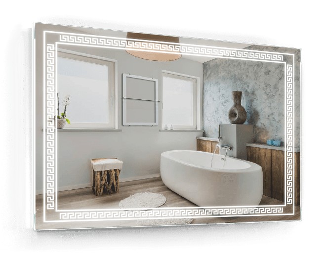 

Зеркало c LED подсветкой Smart Mirror сенсорное Genova SK 110х70 см Прямоугольное