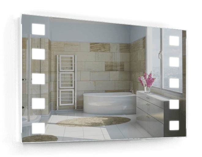 

Зеркало c LED подсветкой Smart Mirror сенсорное Ravenna SK 80х70 см Прямоугольное