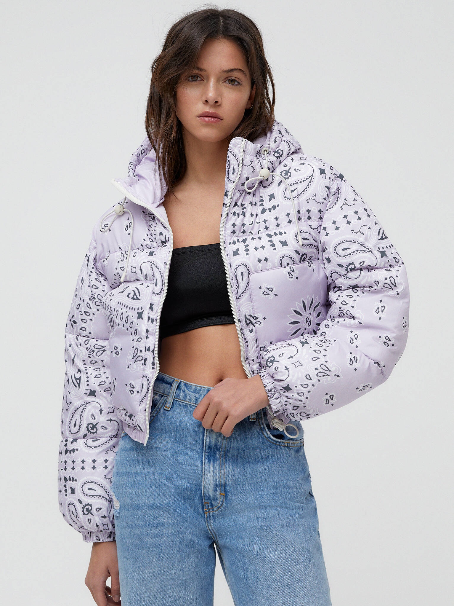 

Куртка Pull & Bear 4711/380/646 L Лавандовая