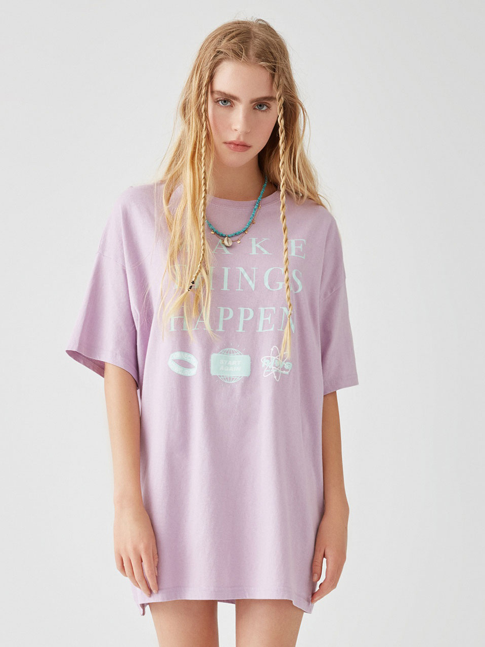 

Футболка Pull & Bear 5238/300/655  Фиолетовая, Футболка Pull & Bear 5238/300/655 XS Фиолетовая