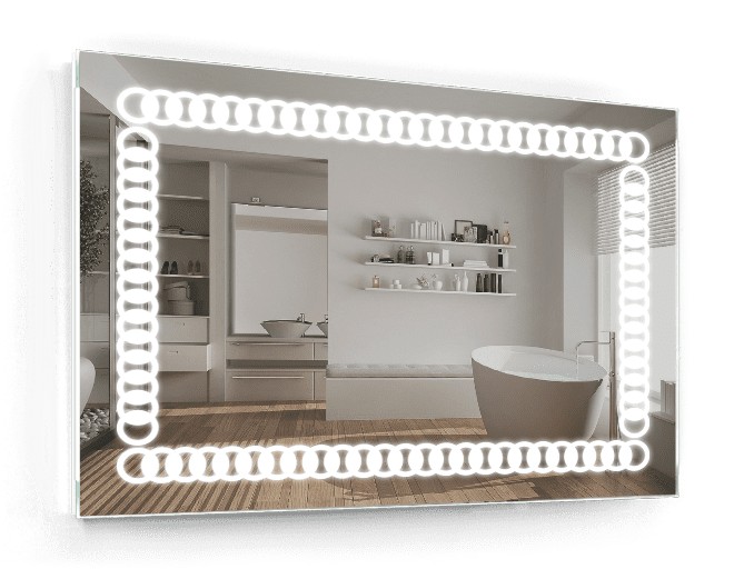

Зеркало c LED подсветкой Smart Mirror сенсорное Ragusa SK 100х80 см Прямоугольное