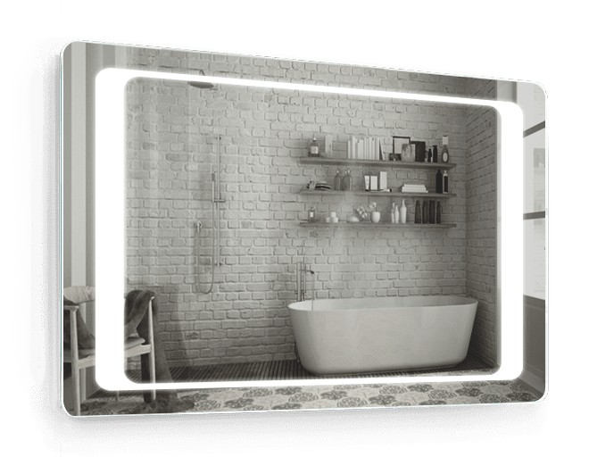 

Зеркало c LED подсветкой Smart Mirror сенсорное Mosset SK 120х100 см Прямоугольное
