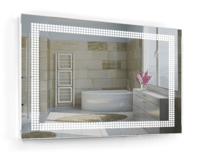 

Зеркало c LED подсветкой Smart Mirror сенсорное Pavia SK 120х100 см Прямоугольное