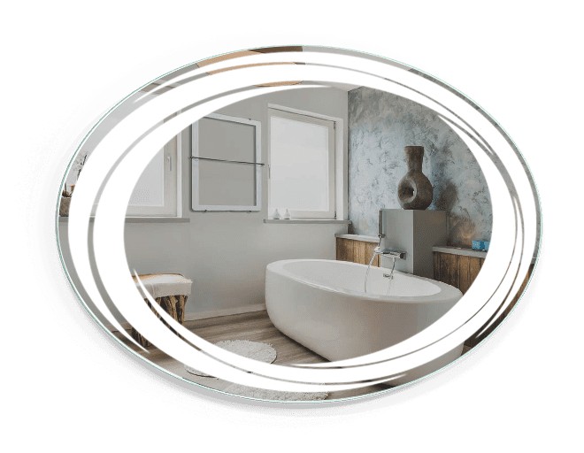

Зеркало c LED подсветкой Smart Mirror сенсорное Molfetta SK 80х50 см Овальное