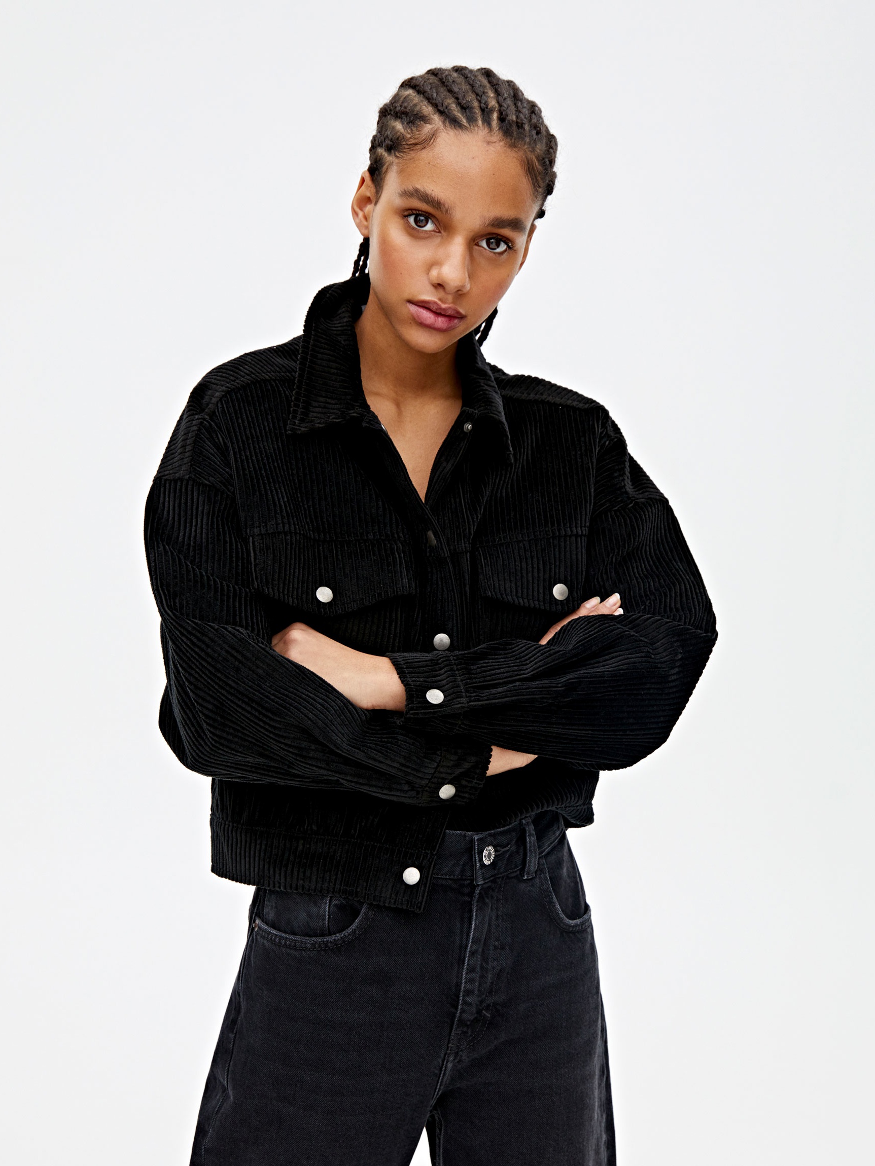 

Куртка Pull & Bear 5474/307/800  Черная, Куртка Pull & Bear 5474/307/800 S Черная