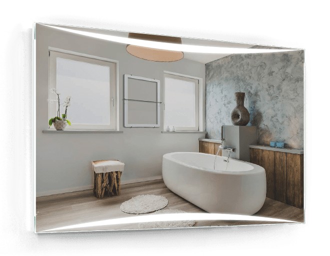 

Зеркало c LED подсветкой Smart Mirror сенсорное Foggia SK 140х90 см Прямоугольное