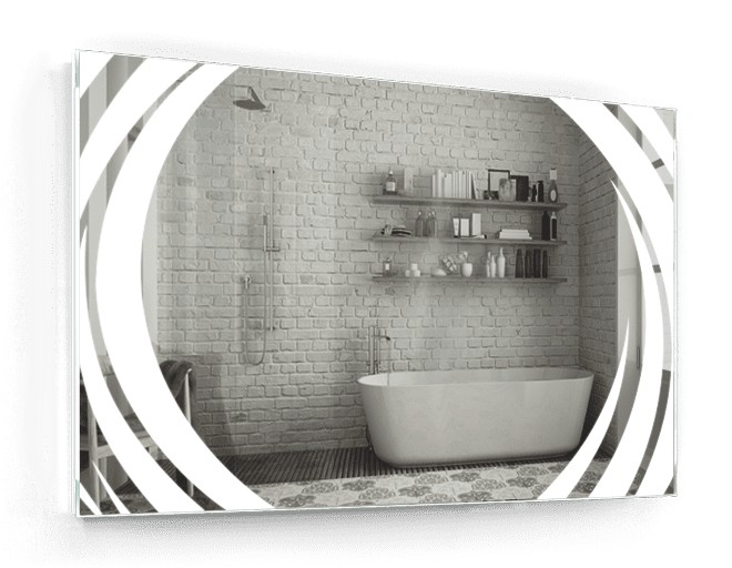 

Зеркало c LED подсветкой Smart Mirror сенсорное Forlì SK 80х70 см Прямоугольное