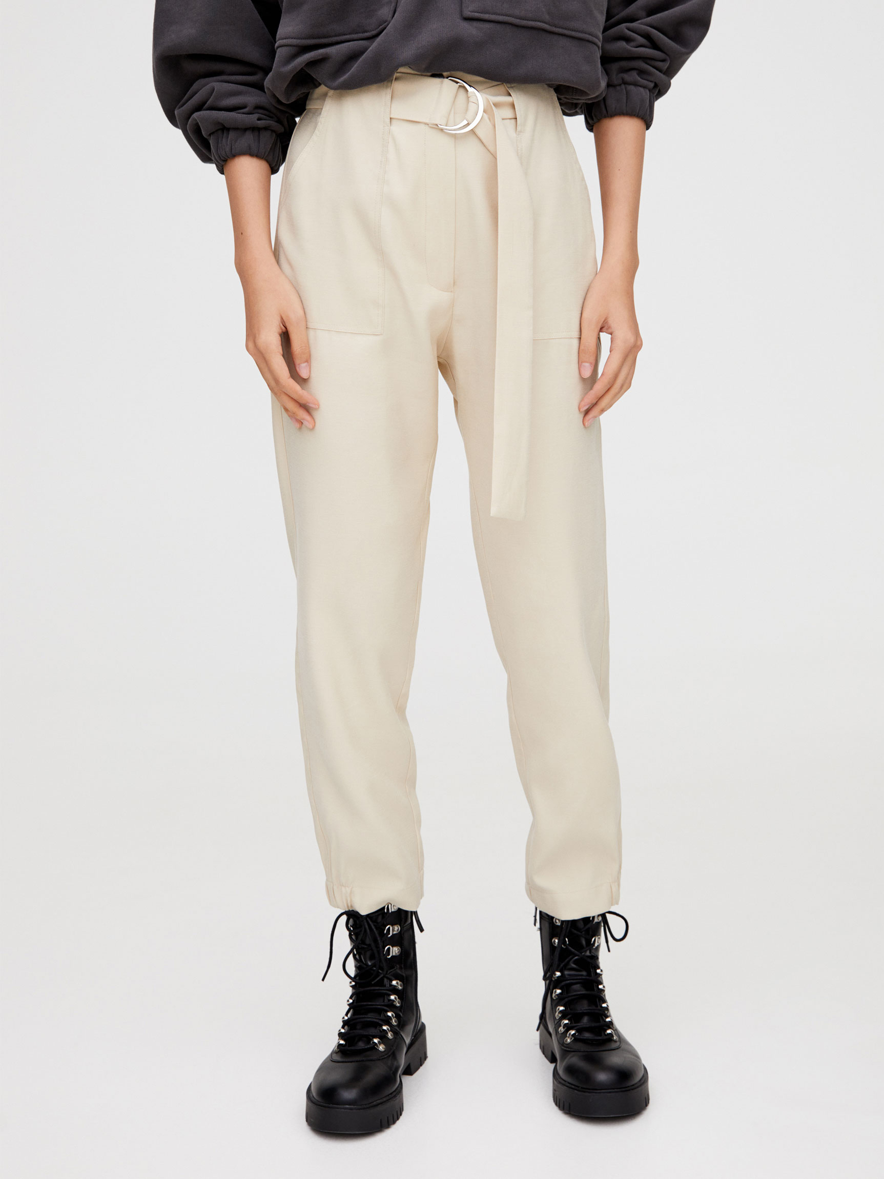 

Брюки Pull & Bear 5678/361/711  Бежевые, Брюки Pull & Bear 5678/361/711 M Бежевые