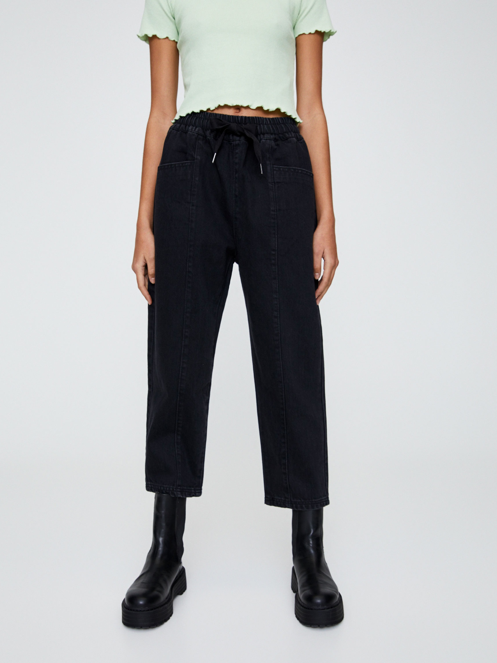 

Джинсы Pull & Bear 5684/203/800 M Черные джинс