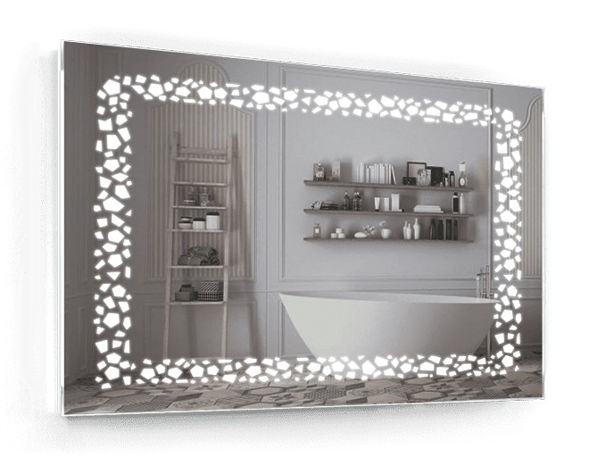 

Зеркало c LED подсветкой Smart Mirror сенсорное Caserta SK 120х100 см Прямоугольное
