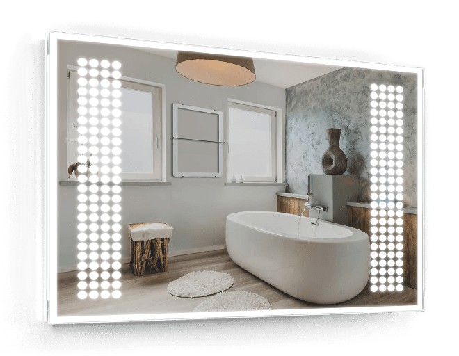 

Зеркало c LED подсветкой Smart Mirror сенсорное Ancona SK 80х80 см Прямоугольное