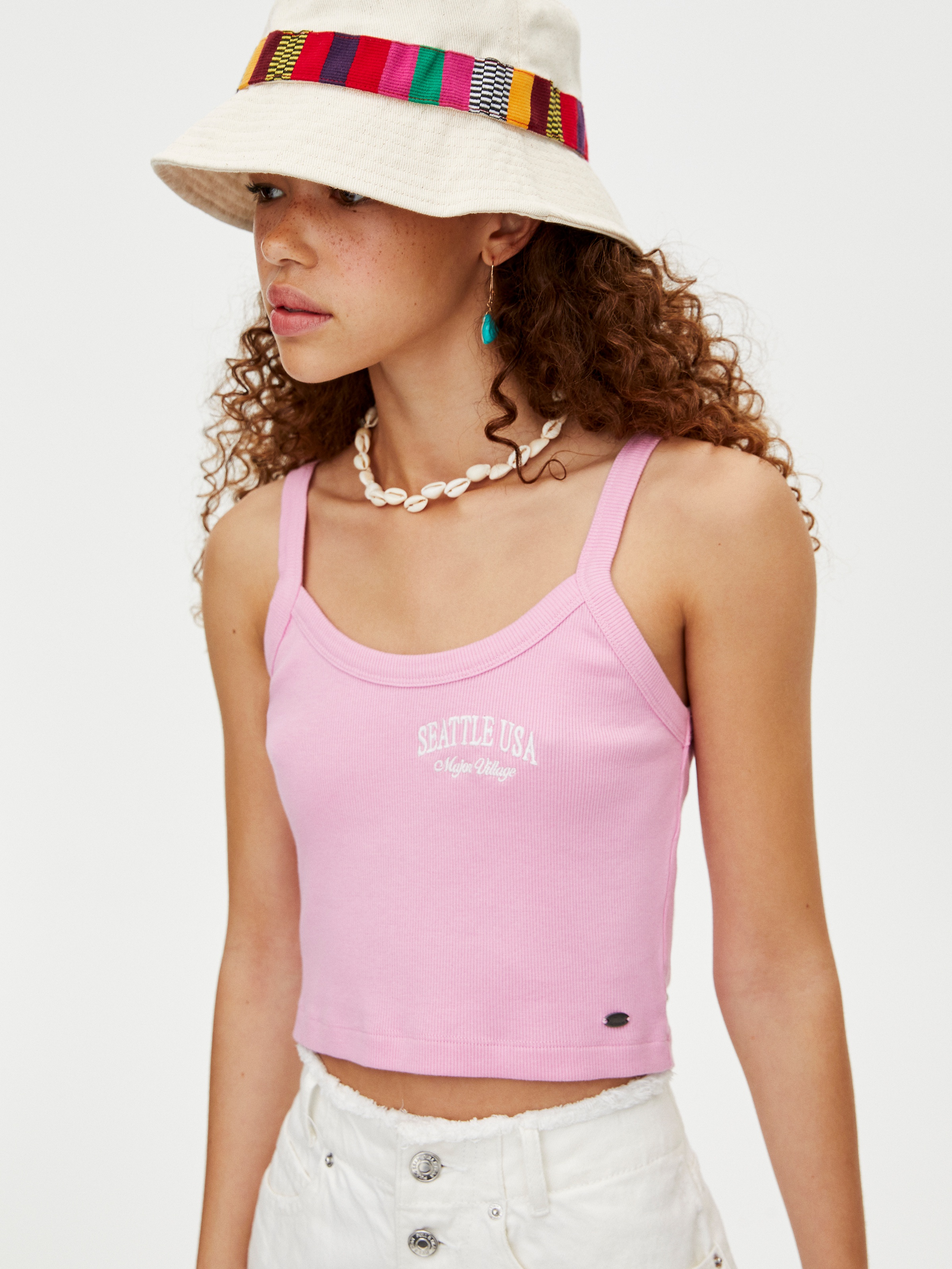 

Майка Pull & Bear 9239/322/636 L Розовая
