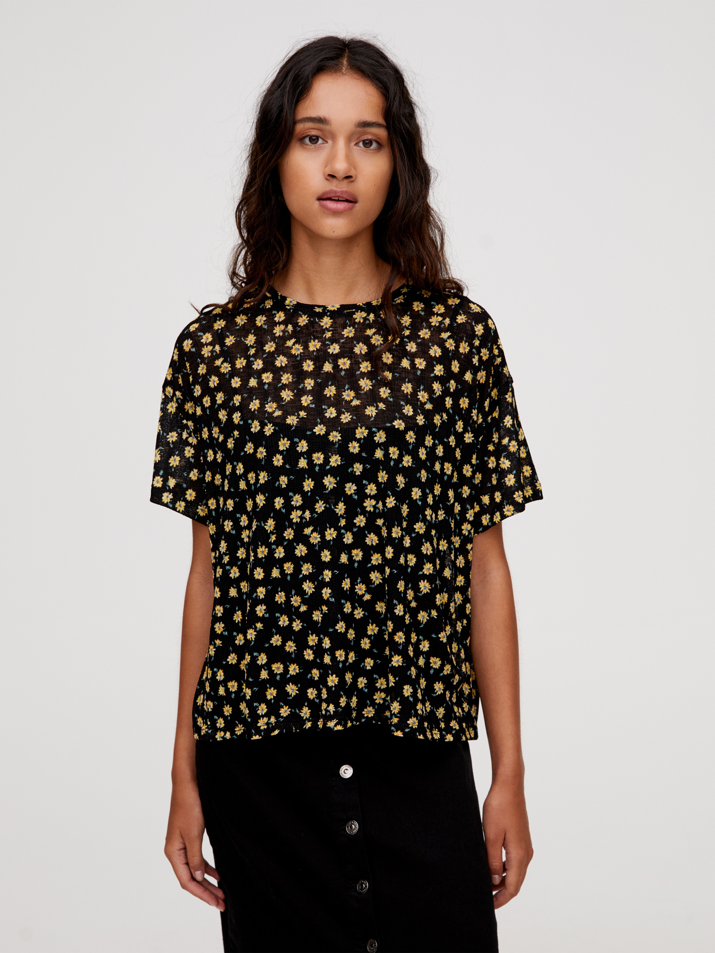 

Блузка Pull & Bear 9242/346/800 L Черная