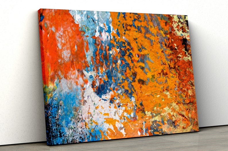 

Картина на холсте Цветная абстракция, живопись 81x54 см (69)