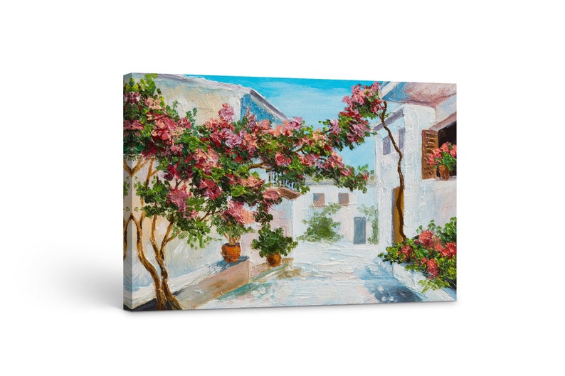 

Картина на холсте Розовые деревья на улице51x34 см (112)