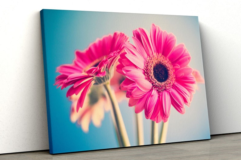 

Картина на холсте Розовые цыеты51x34 см (398)