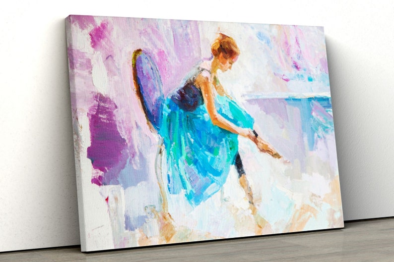 

Картина на холсте Балерина акварель51x34 см (217)