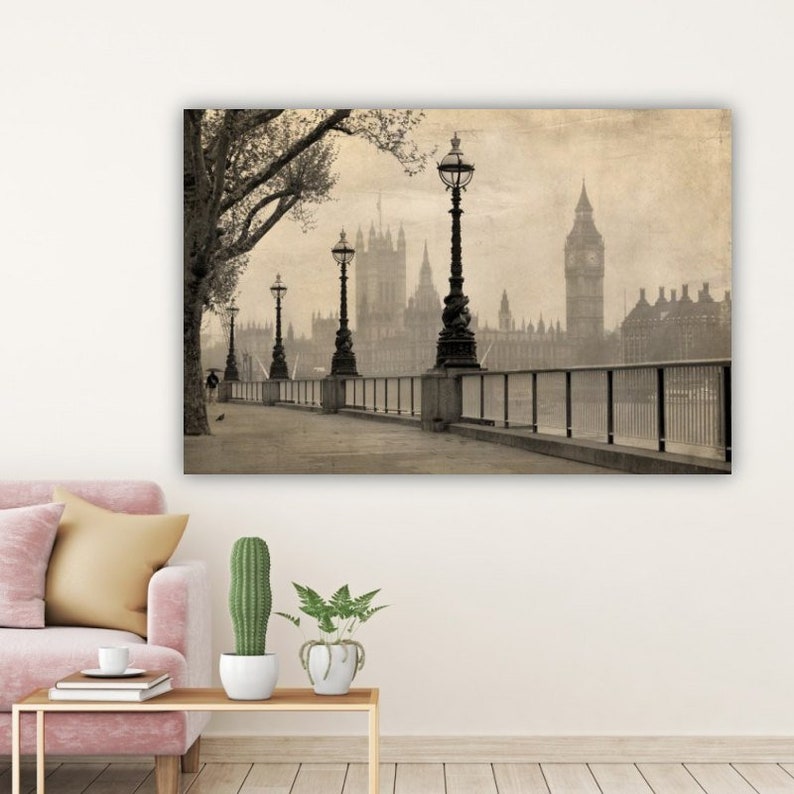

Картина на холсте Туманный Лондон51x34 см (304)