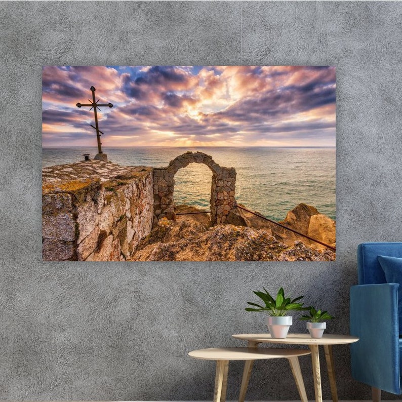 

Картина на холсте Арка на фоне моря51x34 см (315)