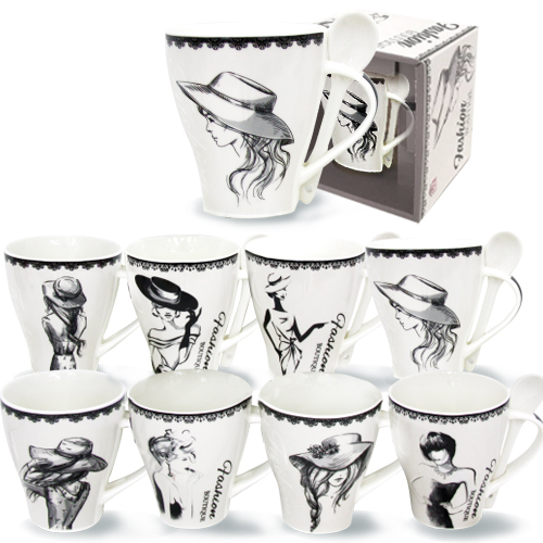 

Чашка с ложкой SNT Fashion Boutique 330мл 040-01-89