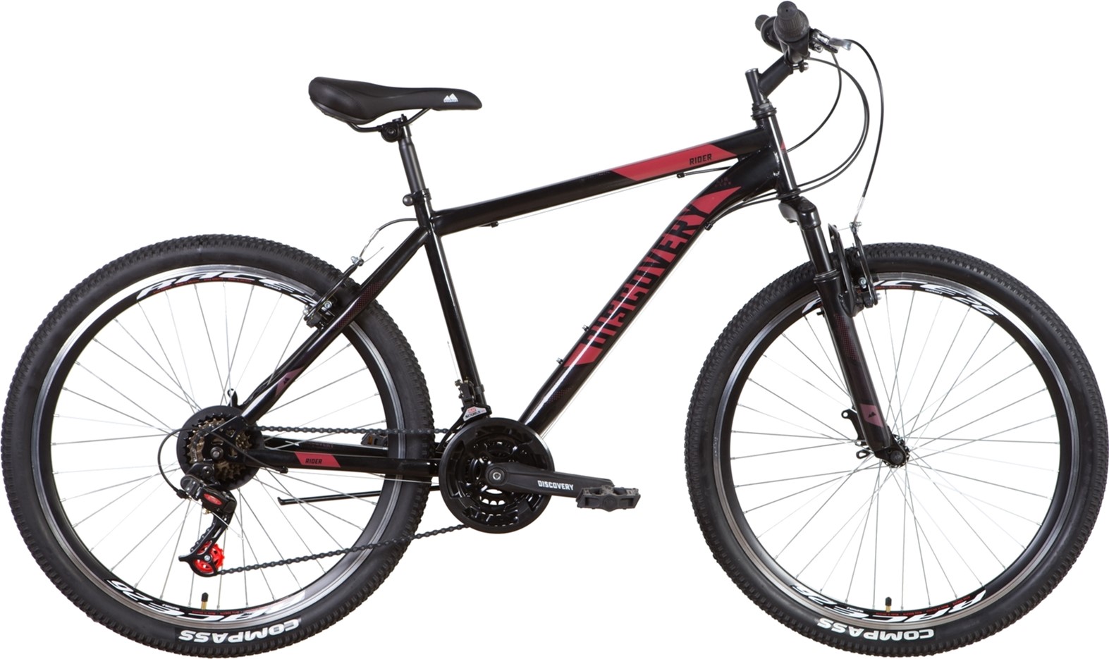 

Велосипед Discovery Rider AM Vbr 26" 18" 2022 Черно-красный (OPS-DIS-26-538)