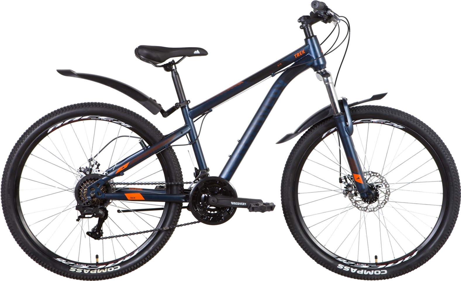 

Велосипед Discovery Trek AM DD 26" 15" (м) 2022 Сине-черный (OPS-DIS-26-479)