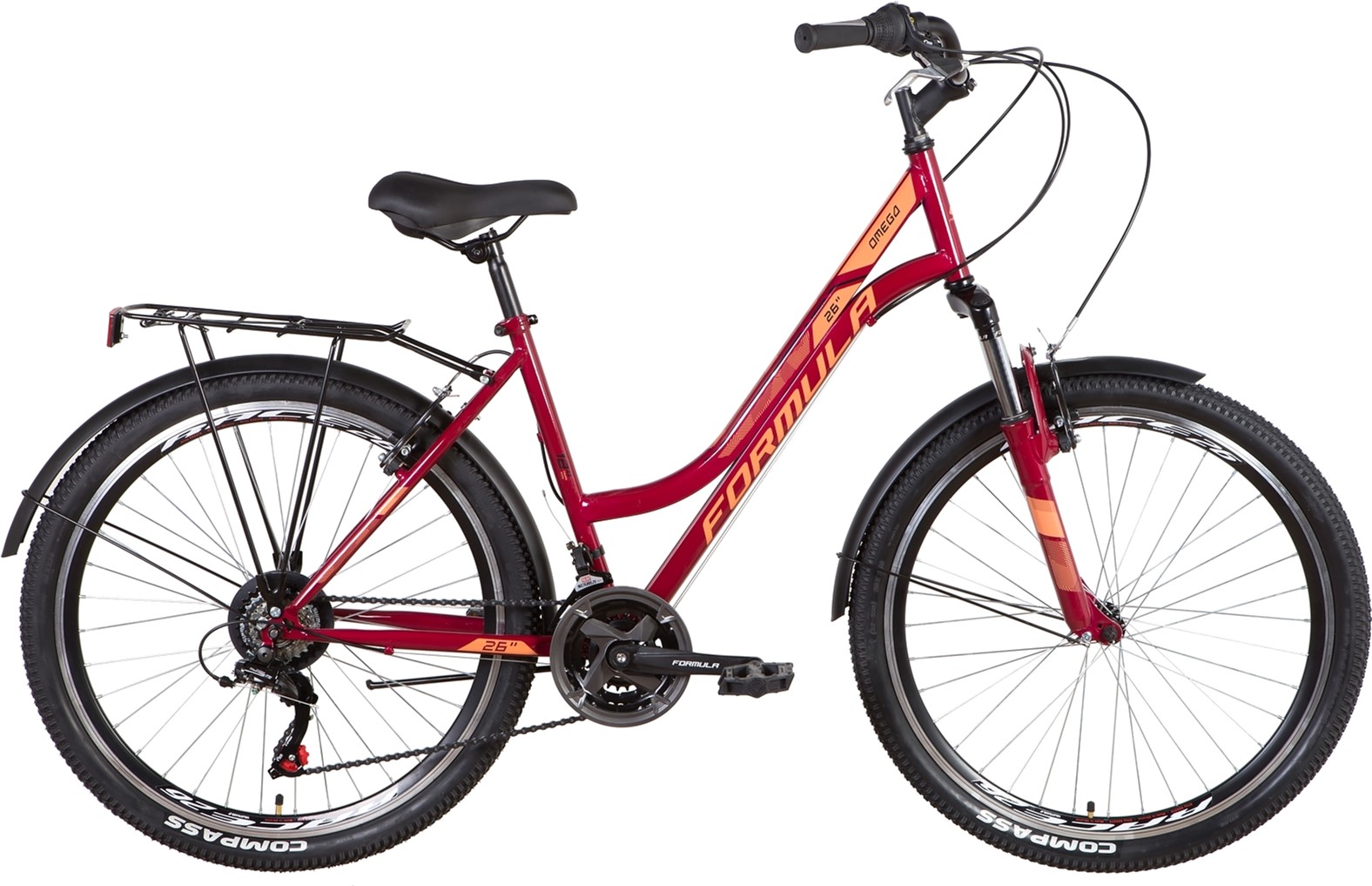

Велосипед Formula Omega AM Vbr 26" 18" 2022 Красный (OPS-FR-26-682)