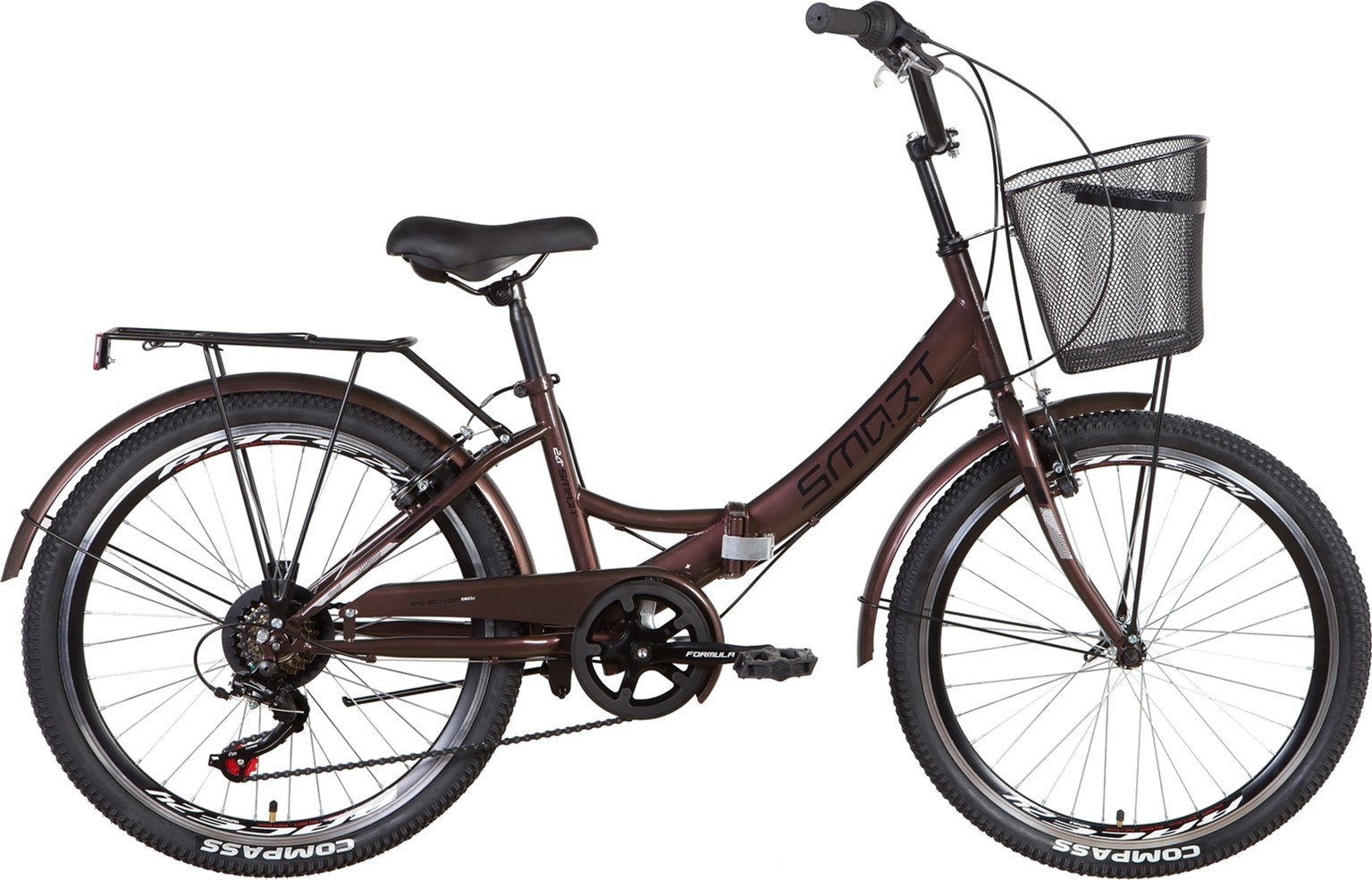 

Велосипед Formula Smart Vbr трещотка 24" 15" 2022 Коричневый (OPS-FR-24-378)