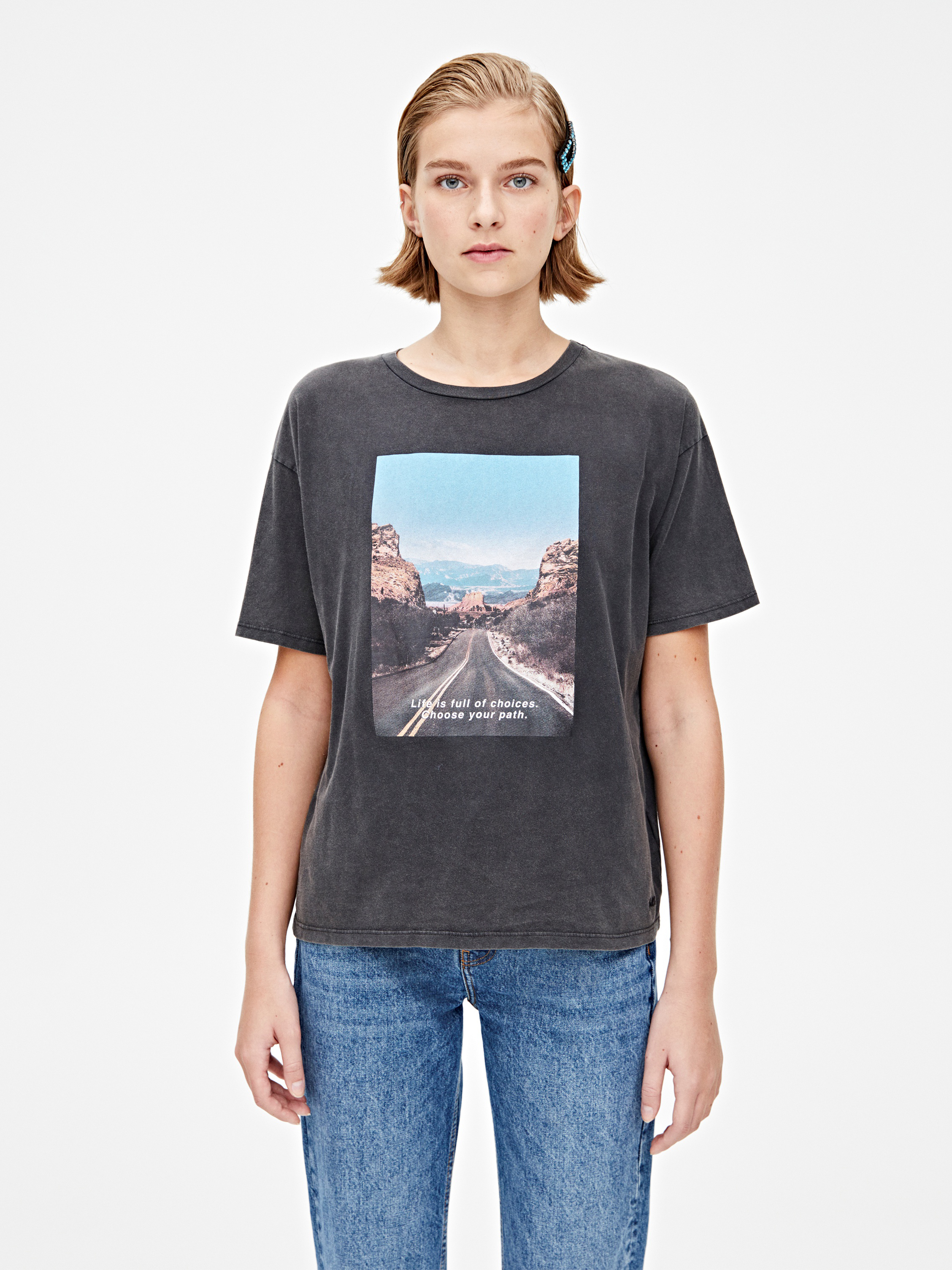 

Футболка Pull & Bear 9246/339/833  Серая, Футболка Pull & Bear 9246/339/833 XL Серая