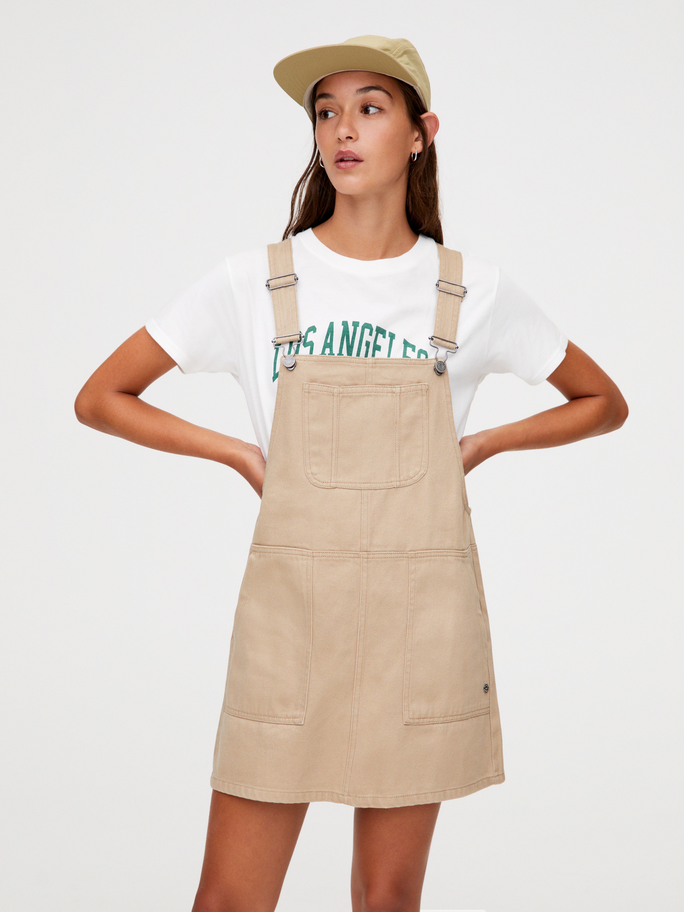 

Сарафан Pull & Bear 9390/329/707 М Бежевое с джинсовым