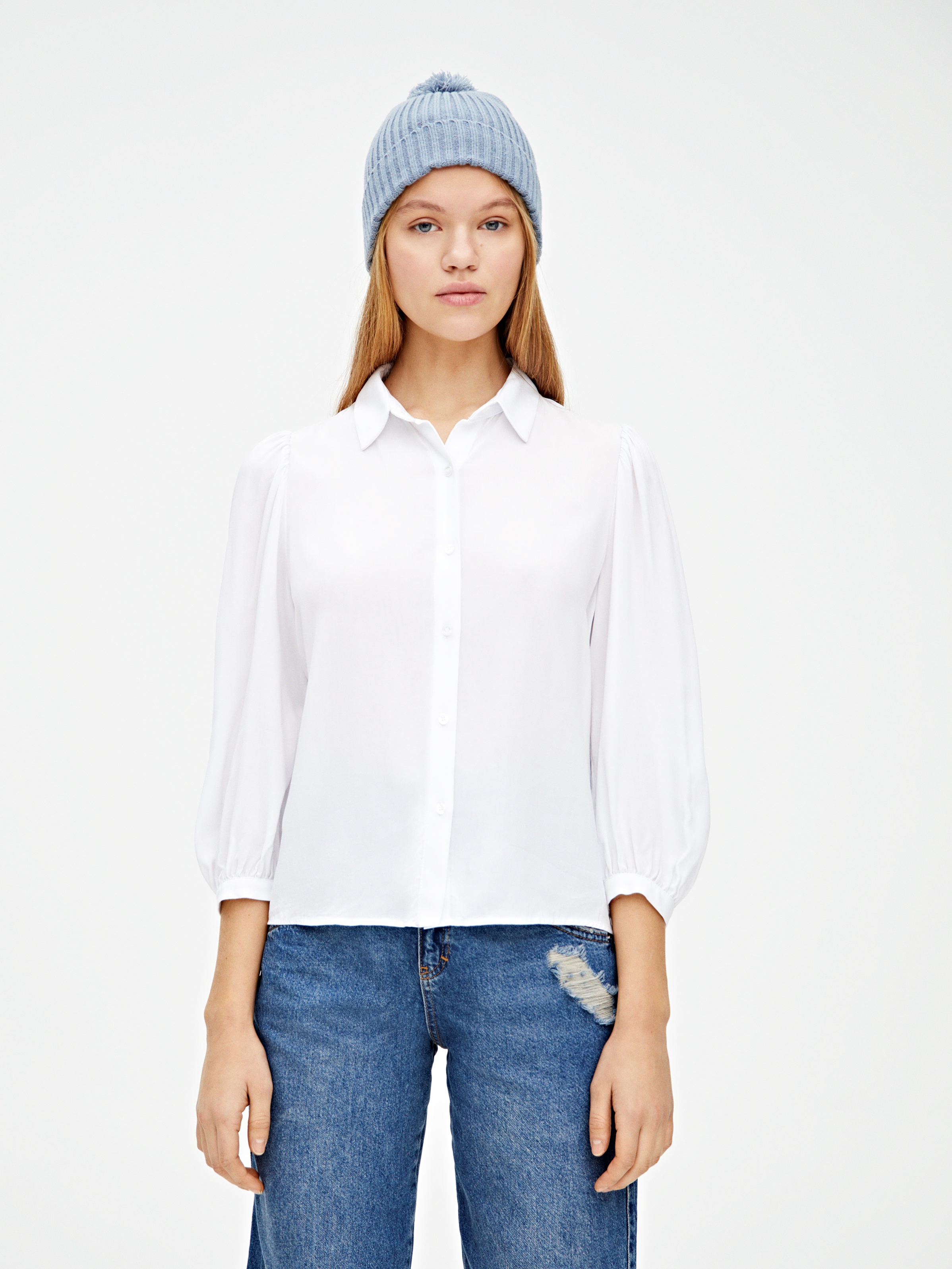 

Рубашка Pull & Bear 9475/335/250 M Белая