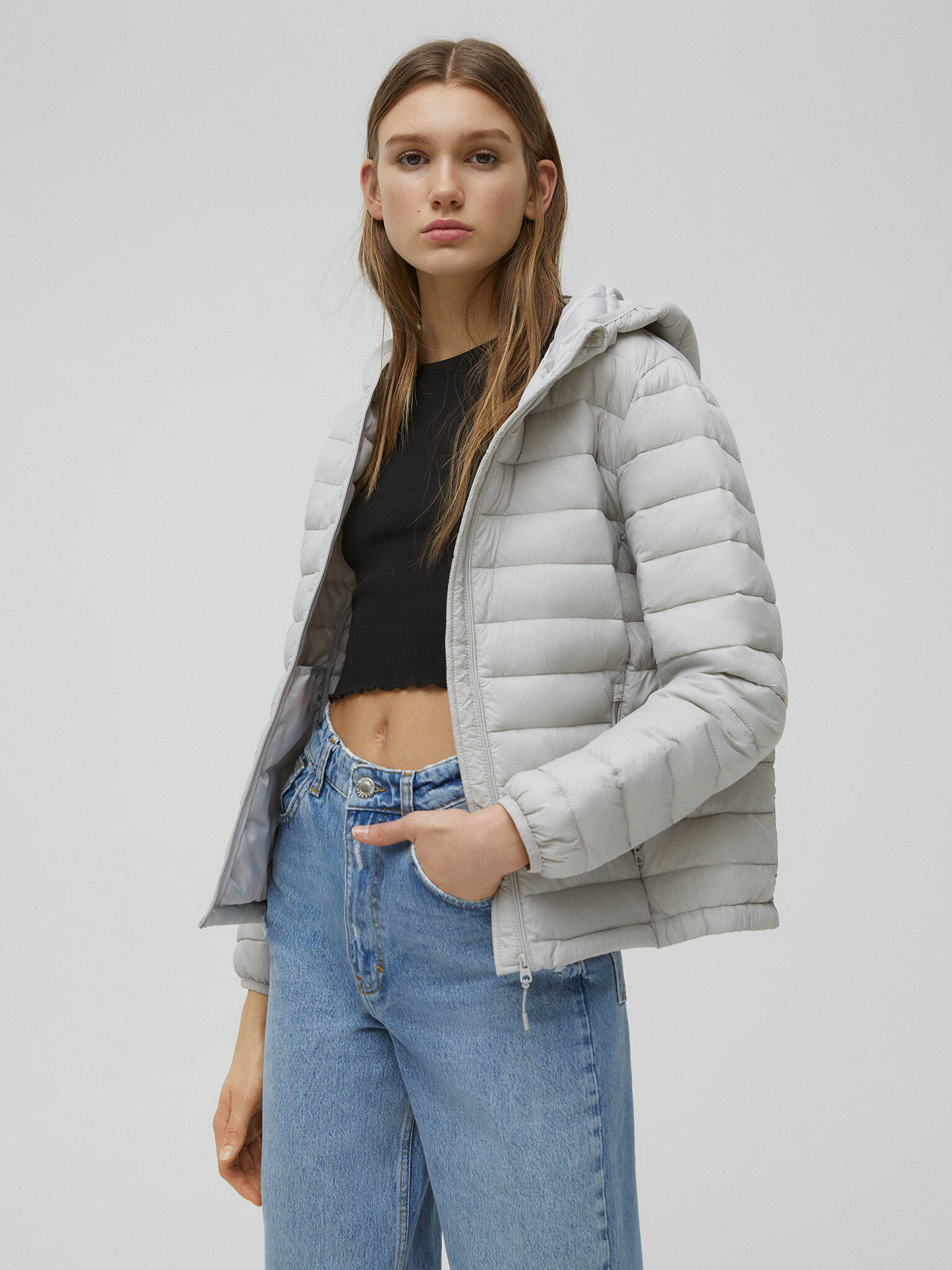 

Куртка Pull & Bear 9714/333/804 L Серая