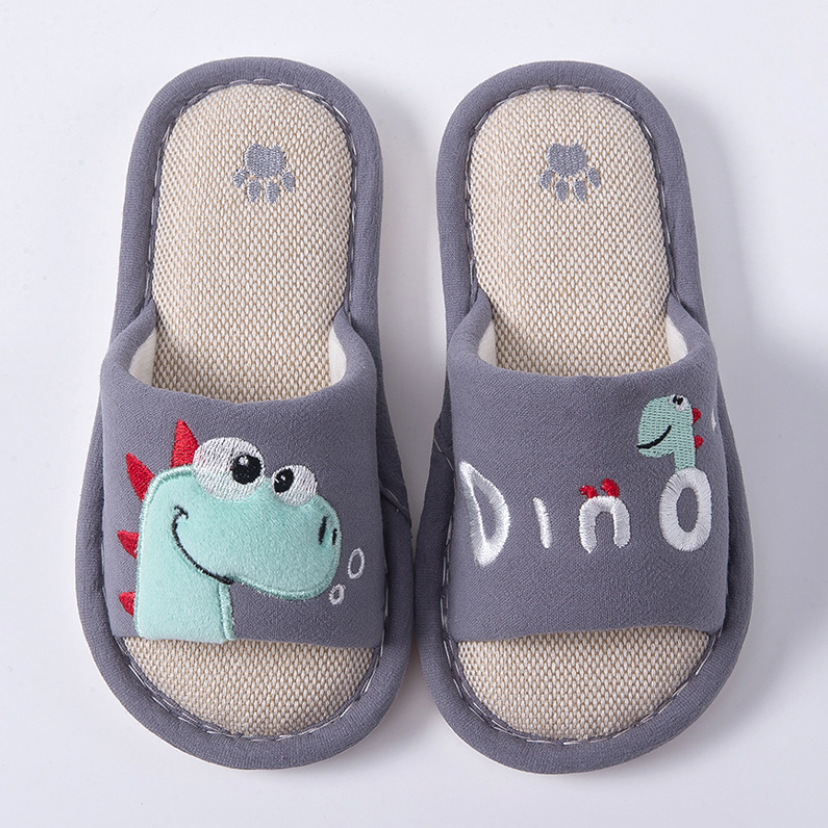 

Тапочки Dino с открытым носком 25 23,5см Серый (15723)