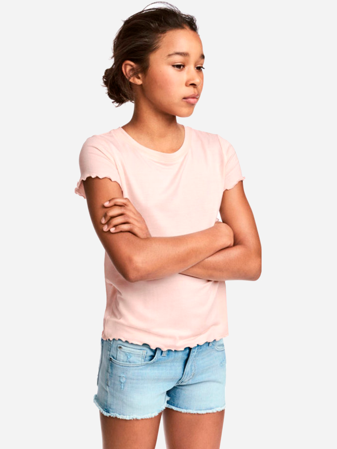 

Футболка H&M 5hm01120185 146-152 см Светло-розовая