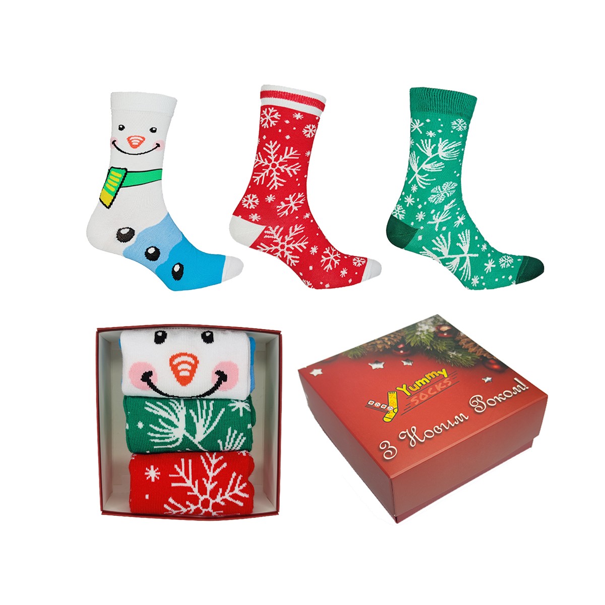 

Женские подарочные новогодние наборы носков с принтами Mix 7 New Year Socks Box 3 пары YummySocks S (-) Разноцветные 3468, Женские подарочные новогодние наборы носков с принтами Mix 7 New Year Socks Box 3 пары YummySocks S (36-39) Разноцветные 3468