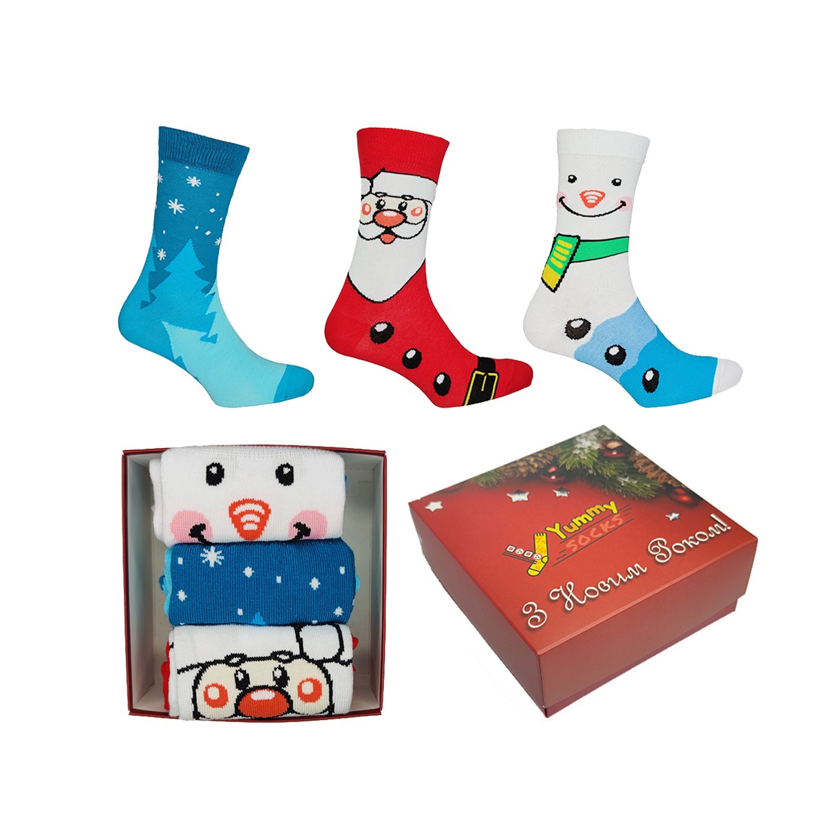 

Женские подарочные новогодние наборы носков с принтами Mix 2 New Year Socks Box 3 пары YummySocks S (-) Разноцветные 3416, Женские подарочные новогодние наборы носков с принтами Mix 2 New Year Socks Box 3 пары YummySocks S (36-39) Разноцветные 3416