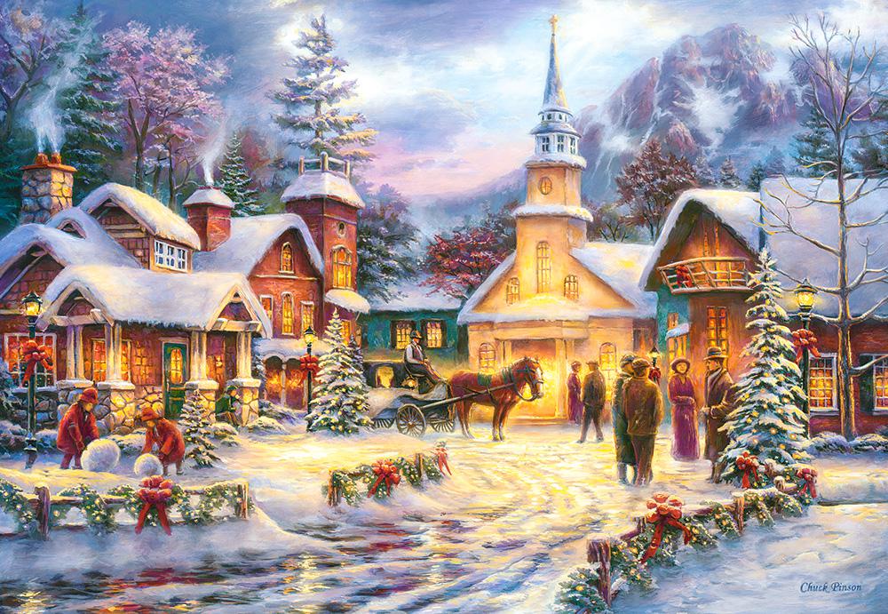 

Кастор пазлы 1500 "Зимний город" 68*47