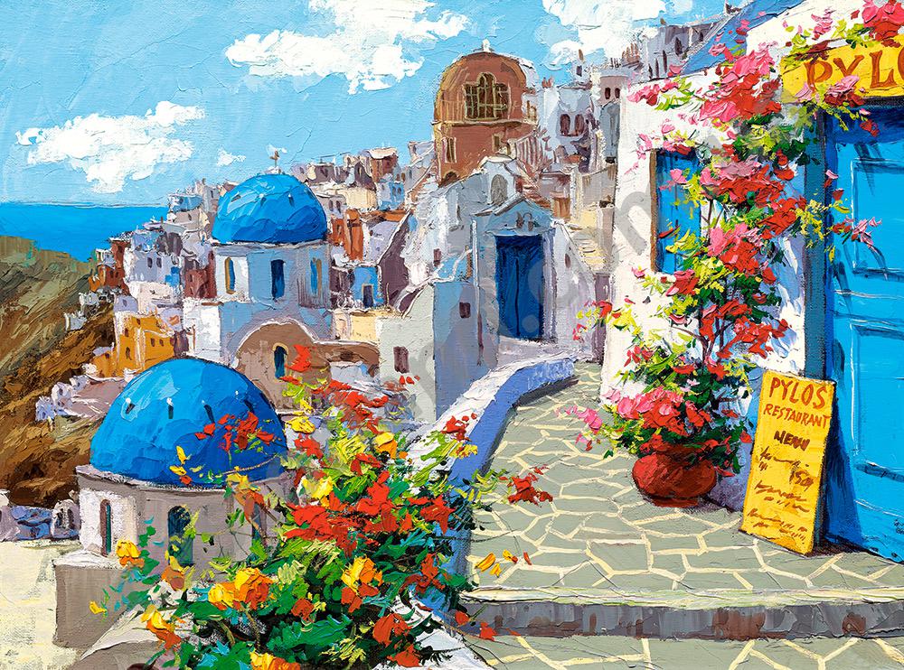 

Кастор пазлы 2000 "Весна в Санторини " 92*68