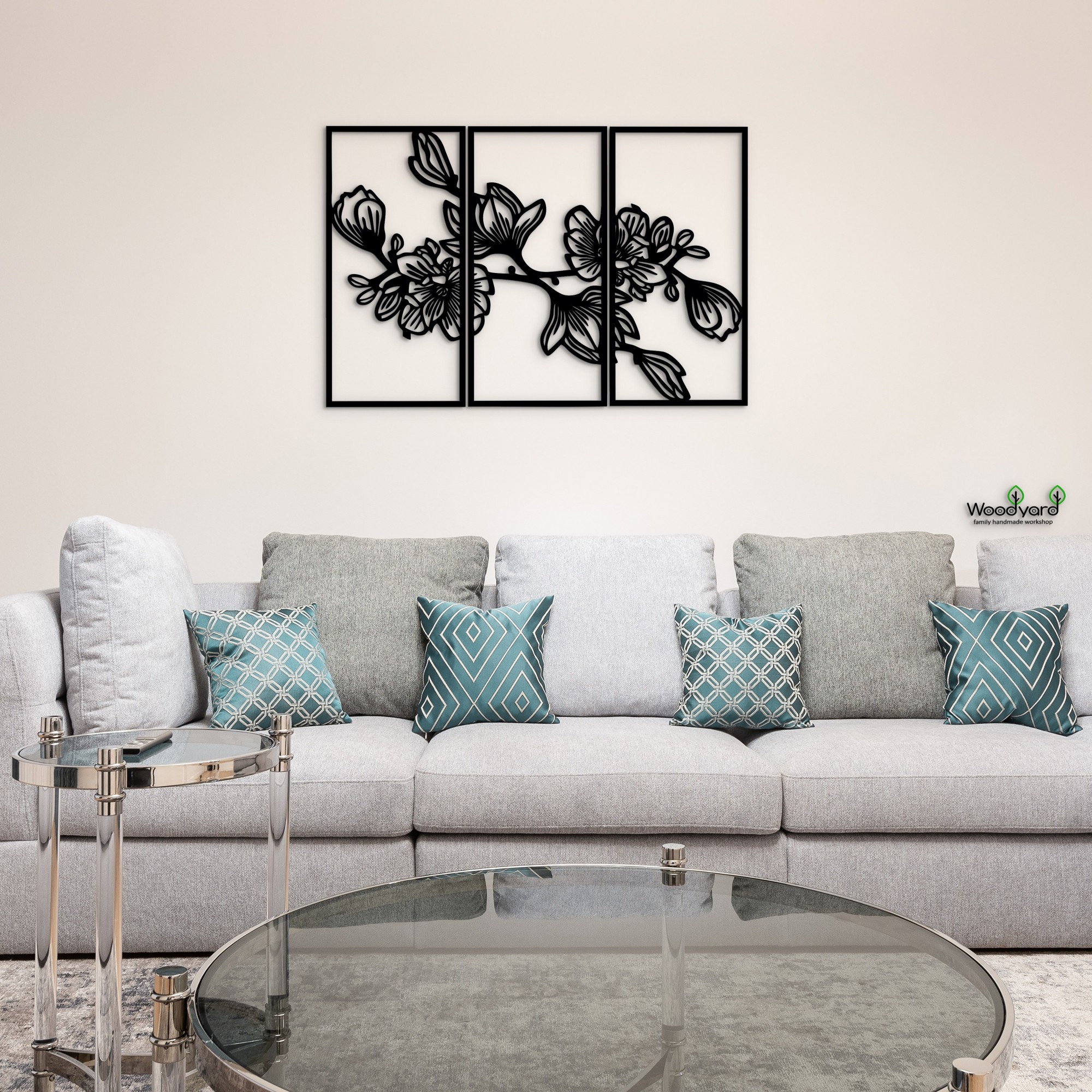 

Панно из дерева Woodyard Монголия Цветущая 95х140 см чёрное 0122