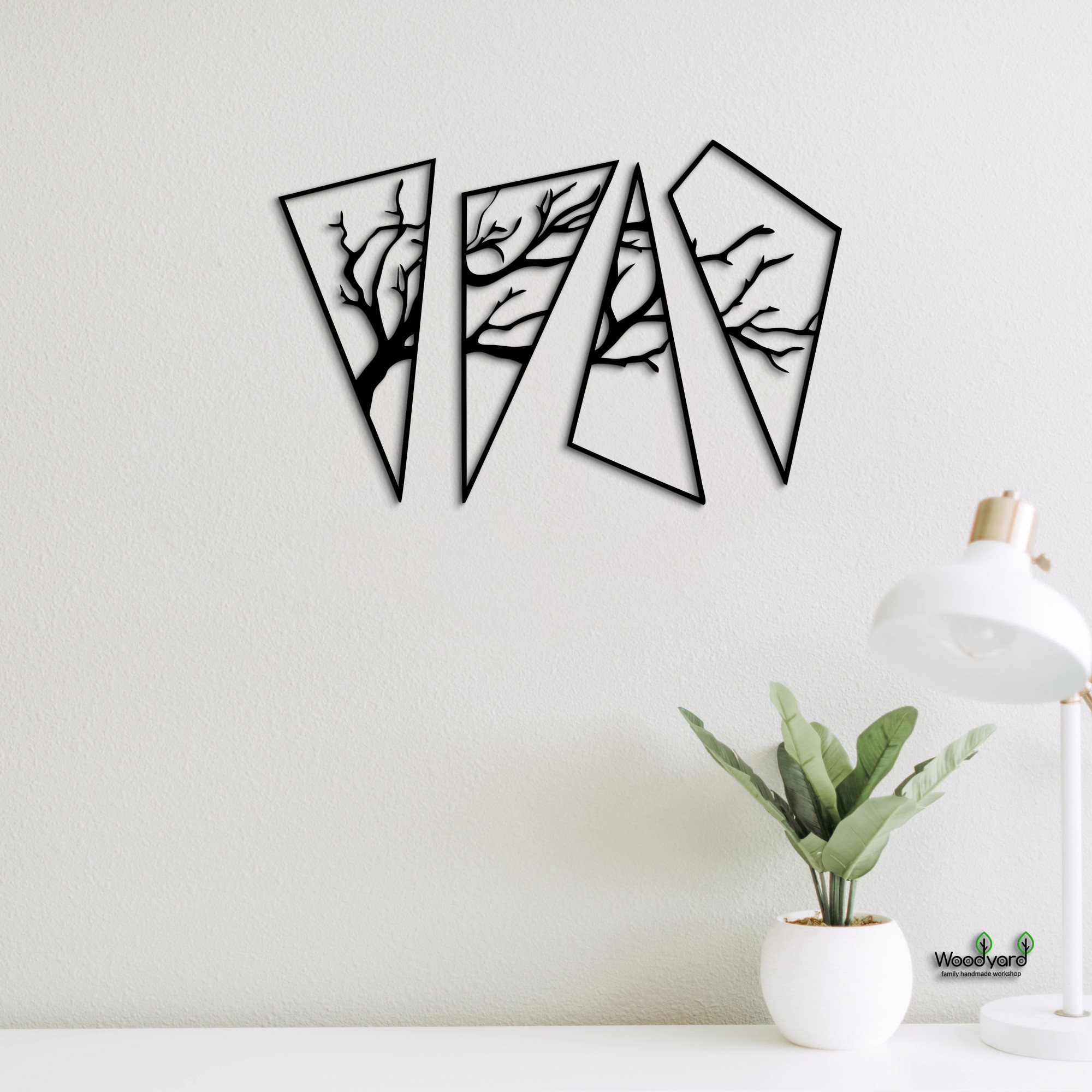 

Панно из дерева Woodyard дерево 95х140 см чёрное 0141