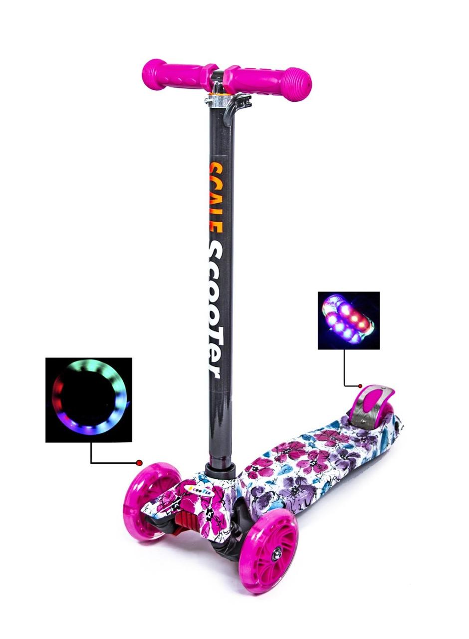 

Трёхколесный детский самокат Scale Scooter MAXI Маки Святящиеся колеса