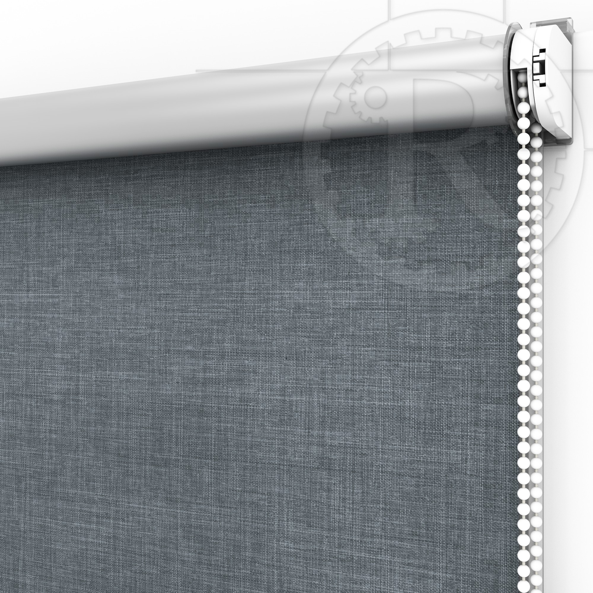 

Рулонная штора Блэкаут Melange Silver 8 Grey 62.5 x 160 см