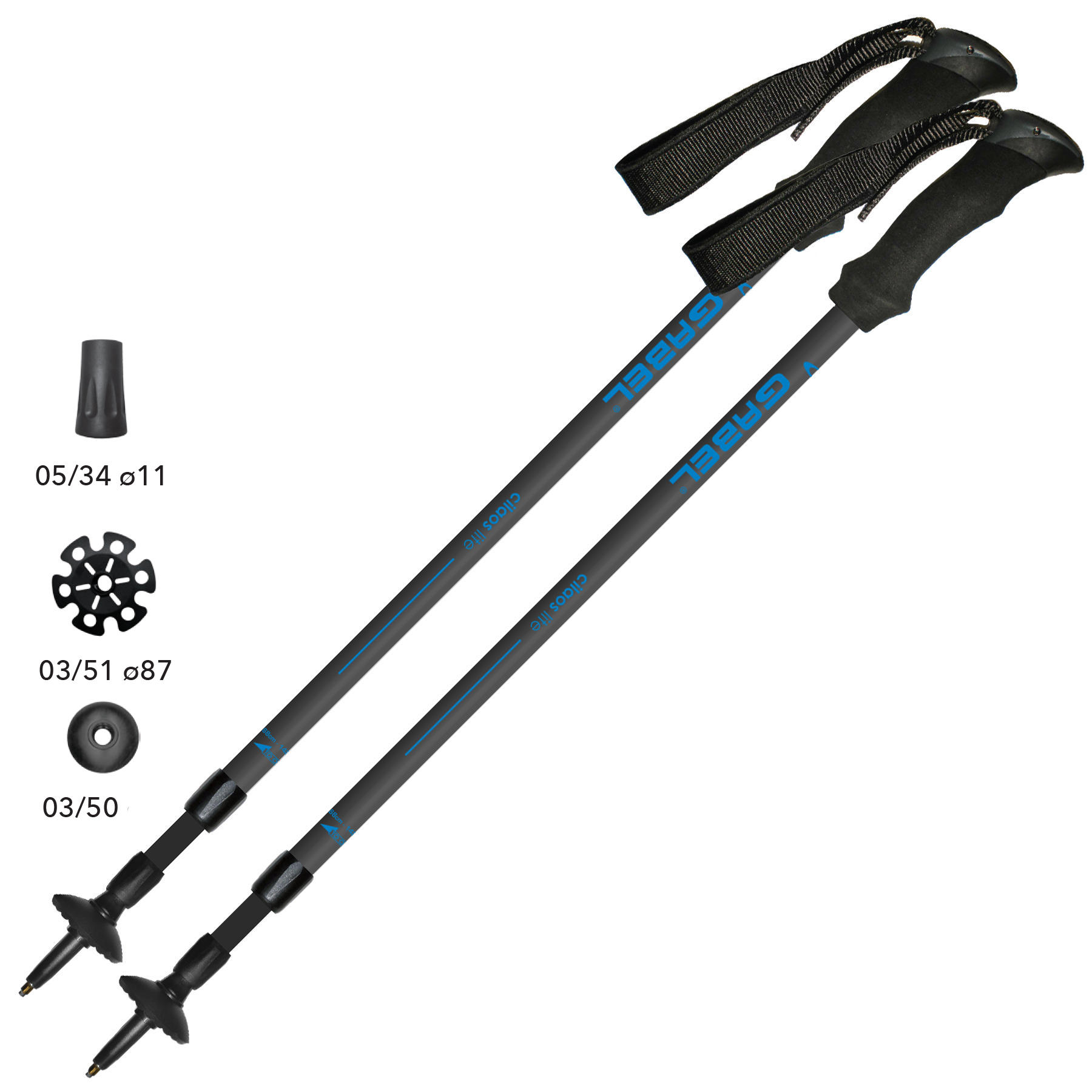 

Палки треккинговые Gabel Cilaos Lite Blue (7007447200000)