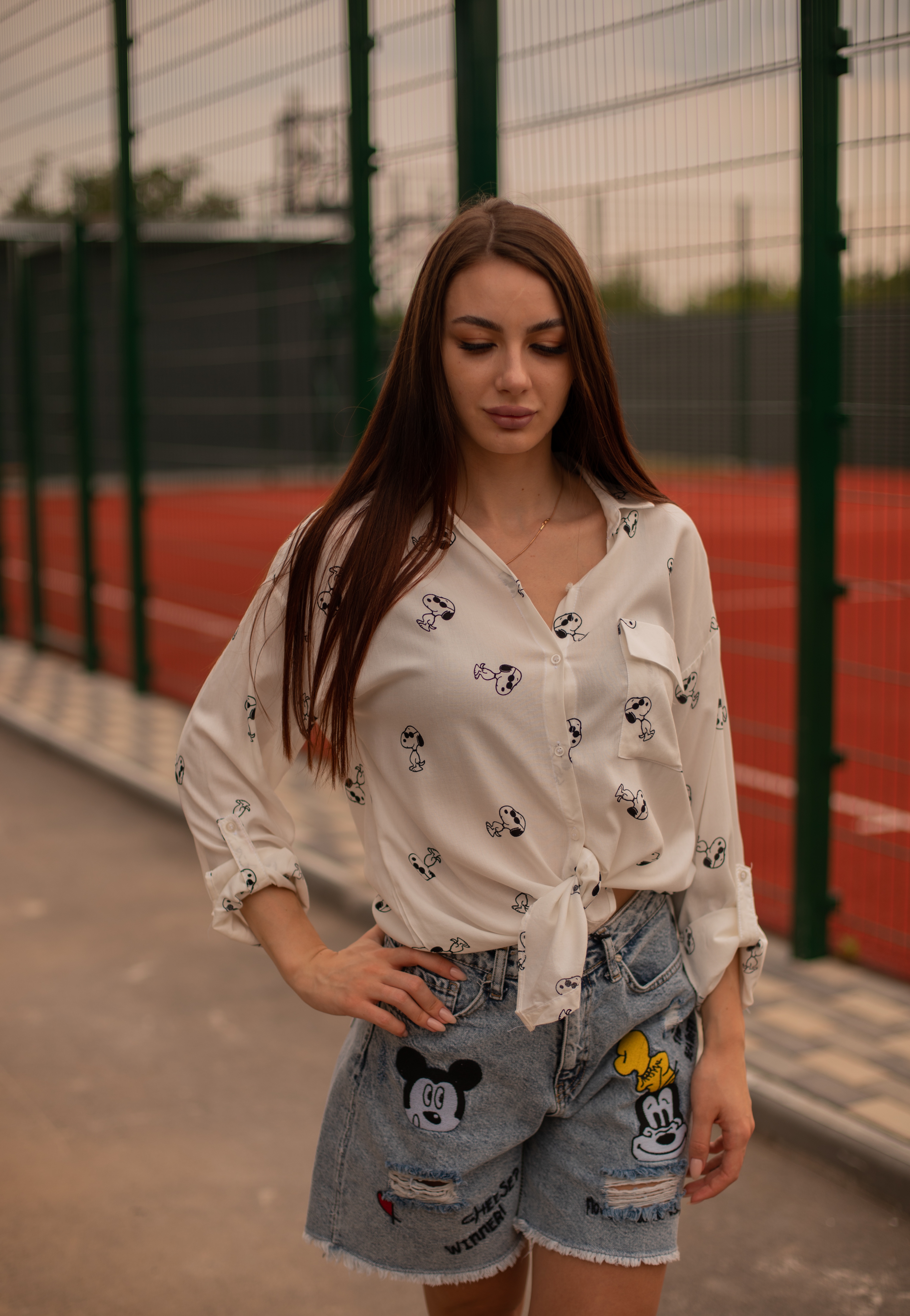 

Рубашка Maximoda ЕРубашка белая Снуппи 42-44 в принт