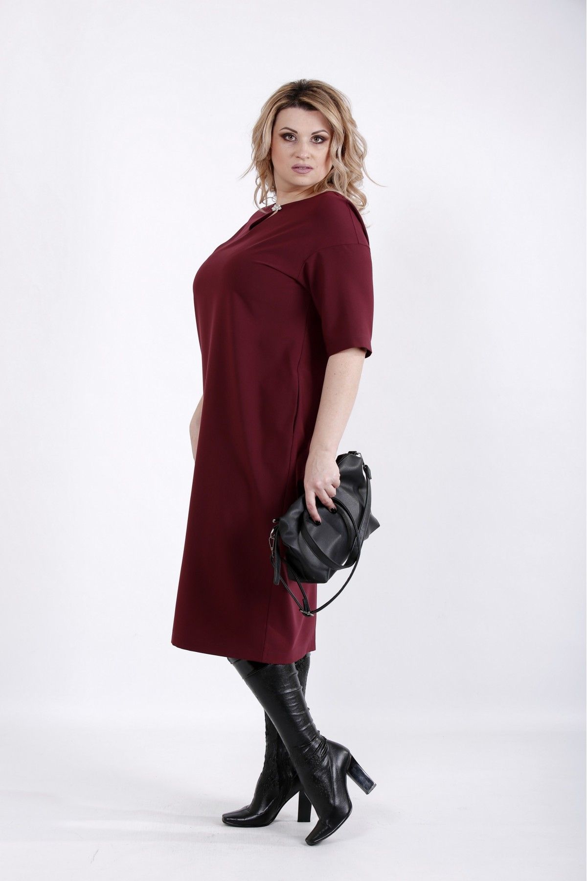 

Повседневное платье Maximoda ЕGS01029-3 - бордовый, Повседневное платье Maximoda ЕGS01029-3 52-54 бордовый