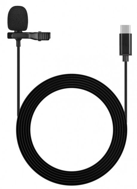 

Петличный микрофон Lavalier JH-042 с разъемом Type-C Черный, 206_96453