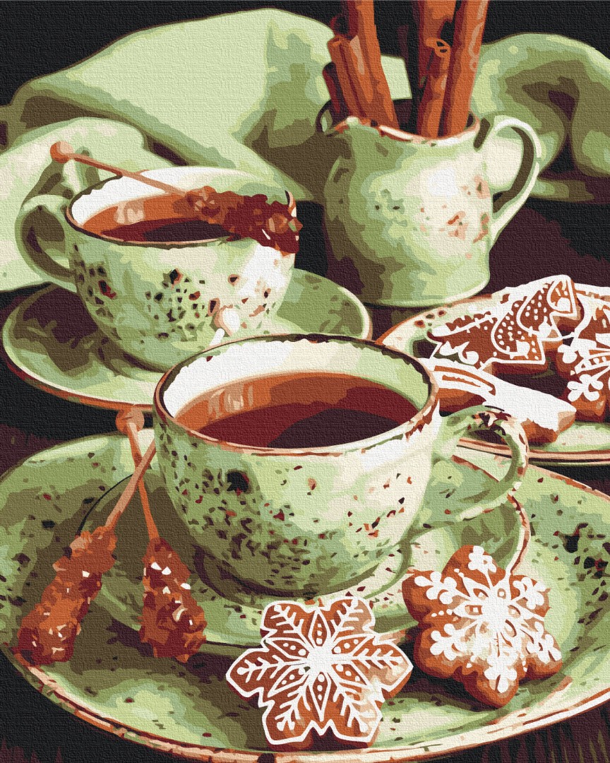 

Картина по номерам / анти-стресс раскраска Brushme Мятные пряники