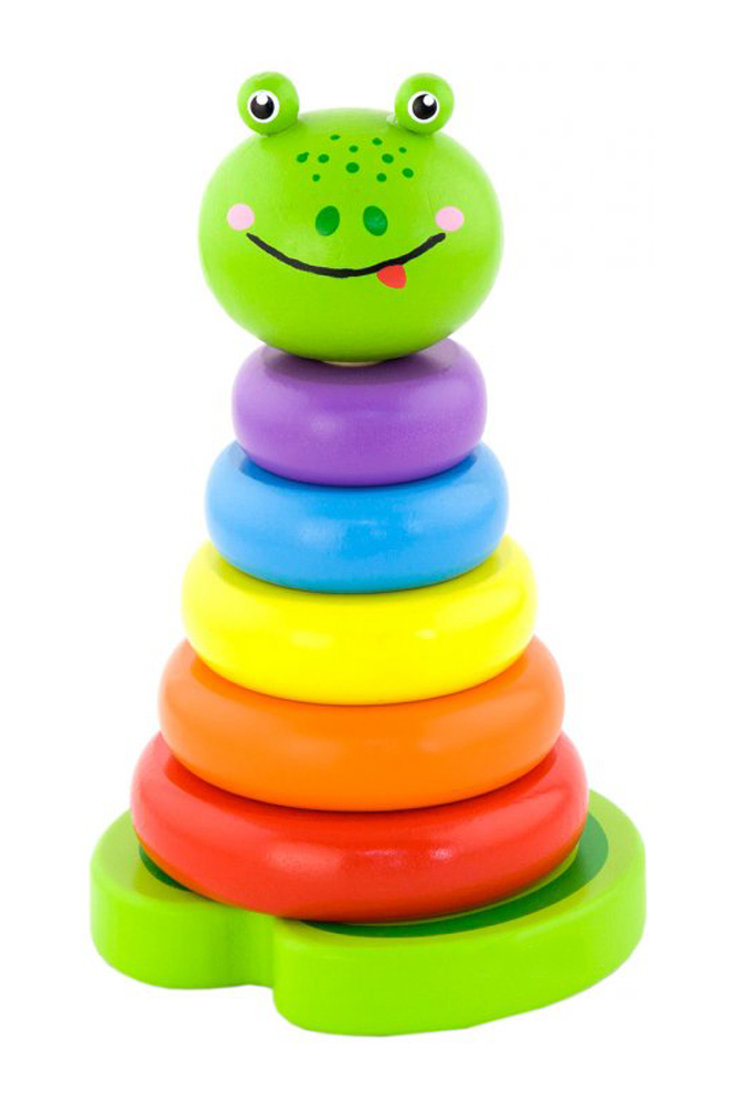 

Деревянная пирамидка Viga Toys Лягушка (50258)