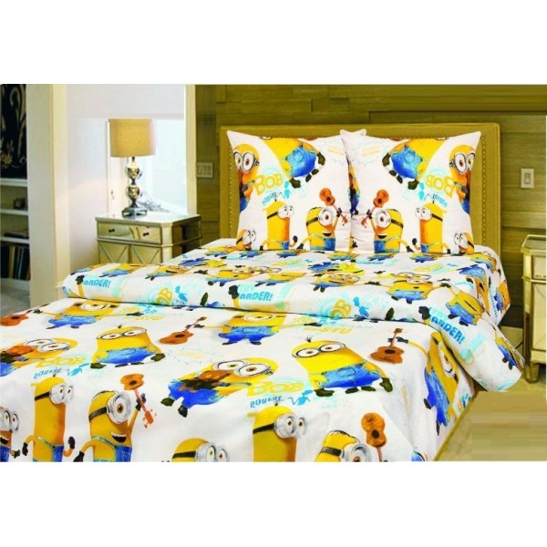 

Комплект Полуторный постельного белья Moka Textile Бязь Миньоны 145х210см