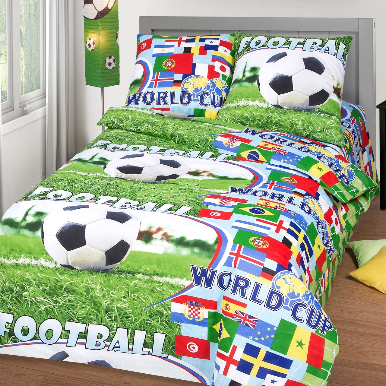 

Комплект Полуторный постельного белья Moka Textile Бязь FIFA 145х210см